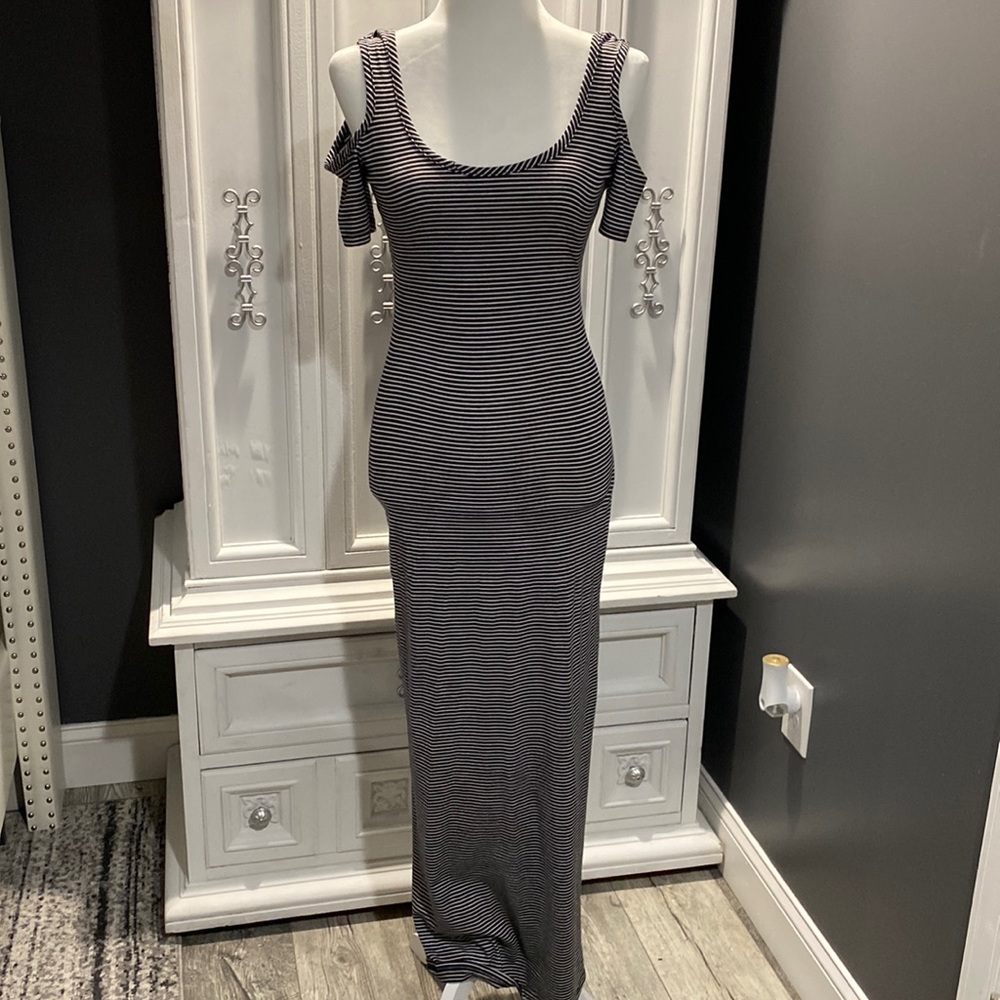 Striped long dress